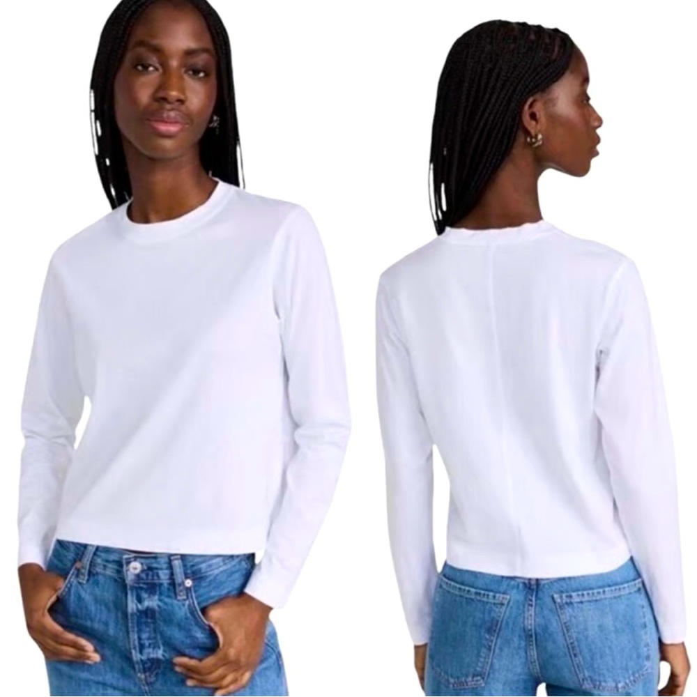 AYR White Long Sleeve Tee
